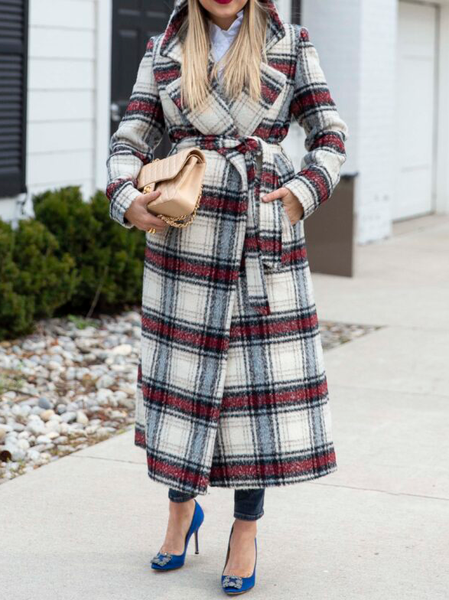 

Lapel Collar Loose Simple Jacket, As picture, Jackets