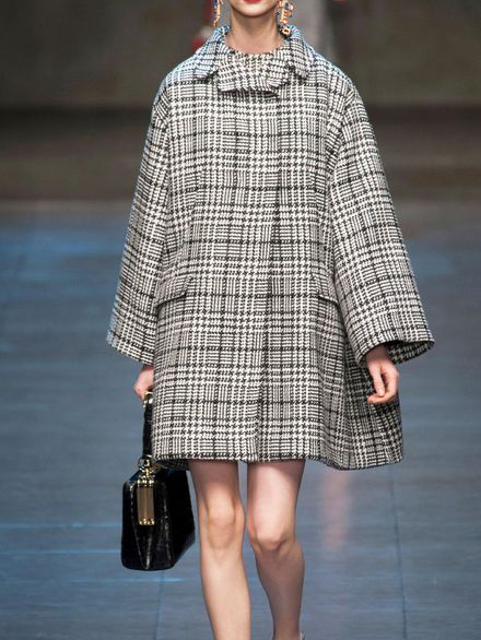 

Loose Casual Lapel Collar Overcoat, As picture, Coats