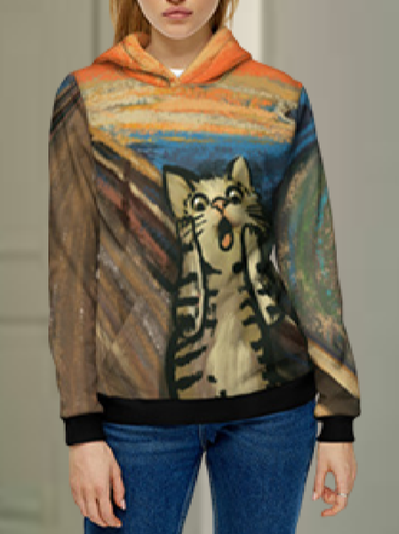 

Casual Cat Regular Fit T-Shirt, Multicolor, T-Shirts