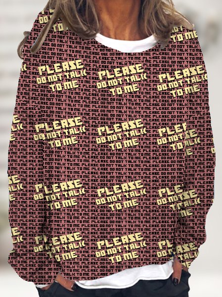 

Lilicloth X Roxy Funny Please Do Not Talk To Me Womens Sweatshirt, As picture, Hoodies&Sweatshirts