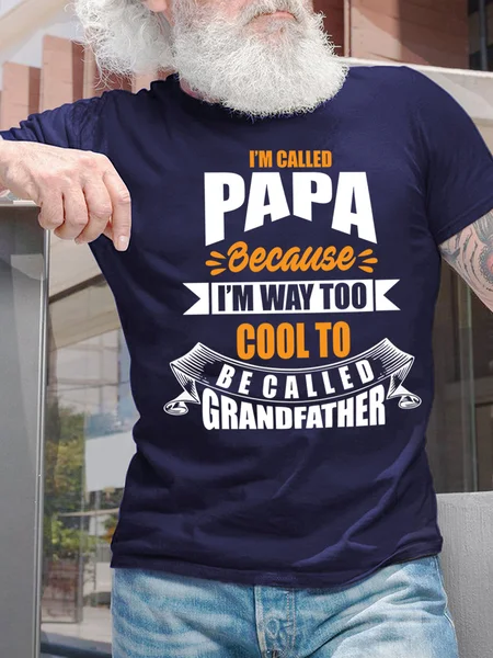 

Lilicloth X Y Funny Papa Shirt Gift For Grandfather Mens T-Shirt, Purplish blue, T-shirts