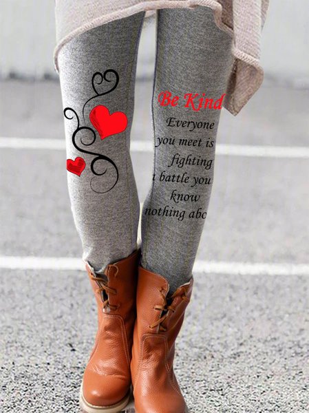 

Women's Be Kind Casual Leggings, As picture, Leggings