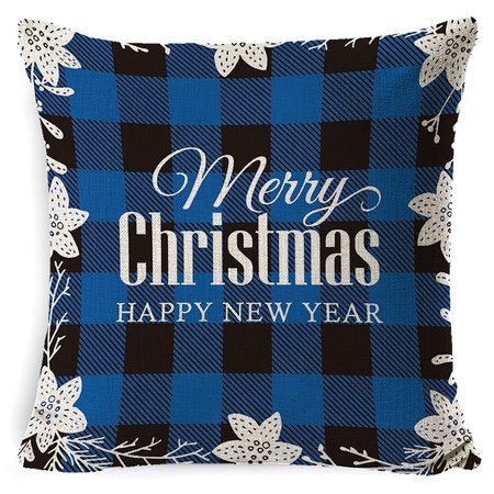 

18*18 Christmas Snowman Eucalyptus Throw Pillow Covers, Winter Holiday Stripes Cushion Case Decoration For Sofa, Color28, Pillow Covers