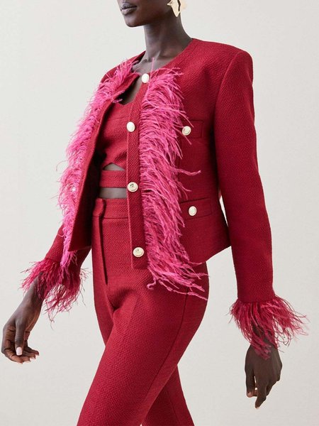 

Long sleeve Regular Fit Elegant Jacket, Rose, Jackets