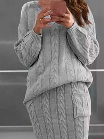

Casual Plain Loose V Neck Sweater, Gray, Sweaters
