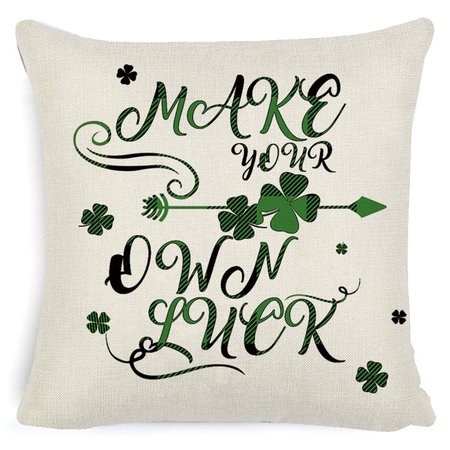 

18*18 St Patricks Day Pillow Covers Decorations For Home Shamrock Lucky Charm St Patricks Decorative Throw Pillows Farmhouse, Color30, Pillow Covers