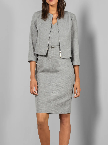

Regular Fit Plain Simple Blazer, Gray, Jackets