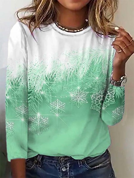 Casual Christmas Long sleeve T Shirt