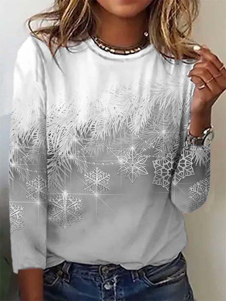 Casual Christmas Long sleeve T Shirt