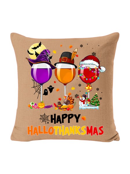 

18*18 Backrest Cushion Pillow Covers Decorations For Home, Khaki, Pillow Covers