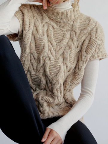 

Loose Casual Sweater, Khaki, Sweaters