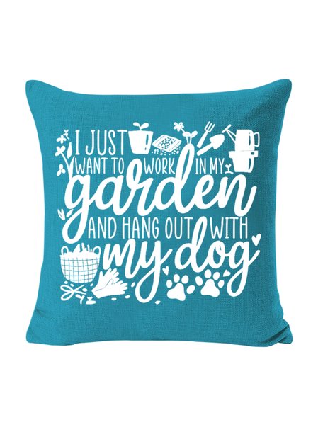 18*18 Backrest Cushion Pillow Covers Decorations For Home, Blue, Pillow Covers
