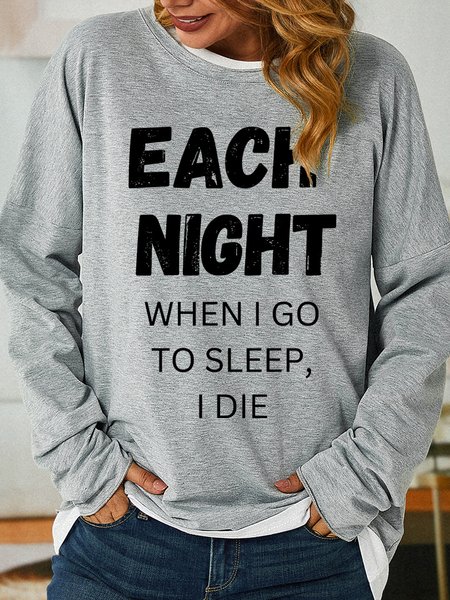 

Lilicloth X Abdullah Each Night When I Go To Sleep I Die Womens Sweatshirt, Light gray, Hoodies&Sweatshirts