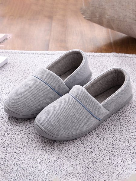 

Plain Simple Casual Pregnant Women Can Wear Home Shoes, Gray, Slippers