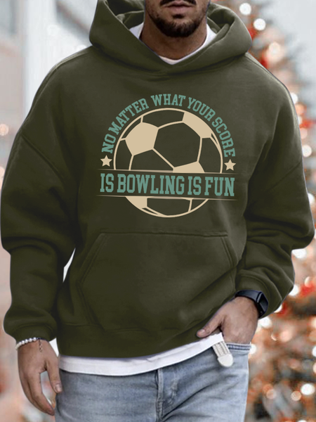 

Lilicloth X Jessanjony Mens Soccer World Cup 2022 No Matter What Your Score Is Bowling Is Fun Hoodie, Army green, Hoodies&Sweatshirts