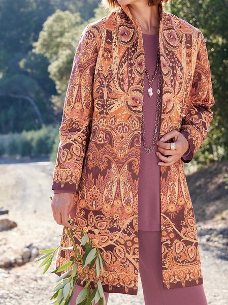 

Ethnic Ethnic Others Regular Fit Other Coat, Yellow, Coats