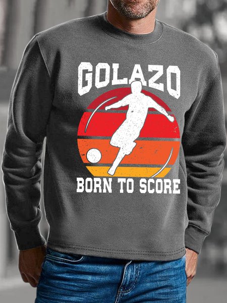 

Lilicloth X Jessanjony Mens Soccer World Cup 2022 Golazo Born To Score Sweatshirt, Gray, Hoodies&Sweatshirts