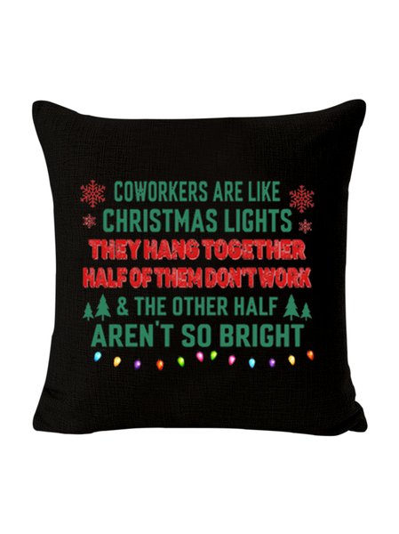 

18*18 Backrest Cushion Pillow Covers Decorations For Home, Black, Pillow Covers