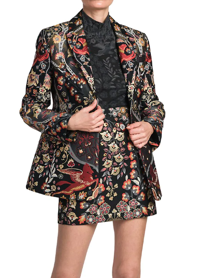 

Ethnic Regular Fit Casual Blazer, As picture, Blazers