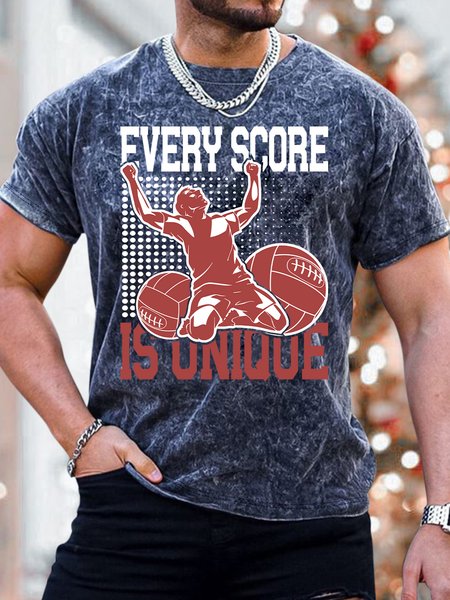 

Lilicloth X Jessanjony Men's Soccer World Cup 2022 Every Score Is Unique T-Shirt, Deep blue, T-shirts