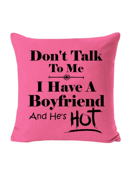 

18*18 Backrest Cushion Pillow Covers Decorations For Home, Rose red, Pillow Covers