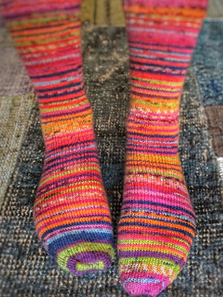 

Multicolor Gradual Change Socks, Socks