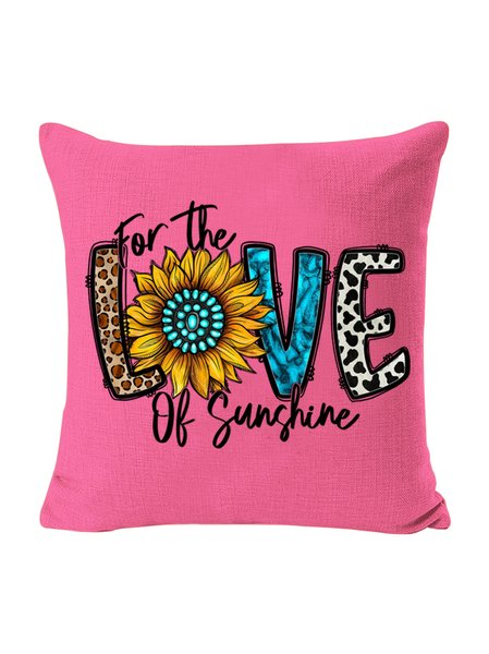 18*18 Backrest Cushion Pillow Covers Decorations For Home, Rose red, Pillow Covers