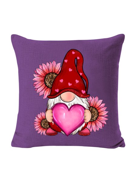 18*18 Backrest Cushion Pillow Covers Decorations For Home, Purple, Pillow Covers