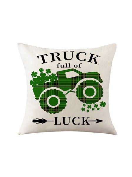 

18*18 St.Patrick's Day Backrest Cushion Pillow Covers Decorations For Home, Color10, Pillow Covers