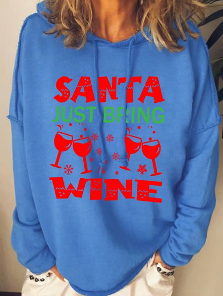 

Lilicloth X Jessanjony Santa Just Bring Wine Womens Hoodie, Blue, Hoodies&Sweatshirts