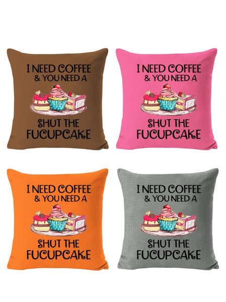 

20*20 Set of 4 Backrest Cushion Pillow Covers, Decorations For Home, Color3, Pillow Covers