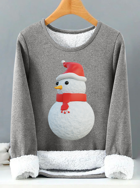 

Lilicloth X Abdullah Snowman Womens Warmth Fleece Sweatshirt, Gray, Hoodies&Sweatshirts
