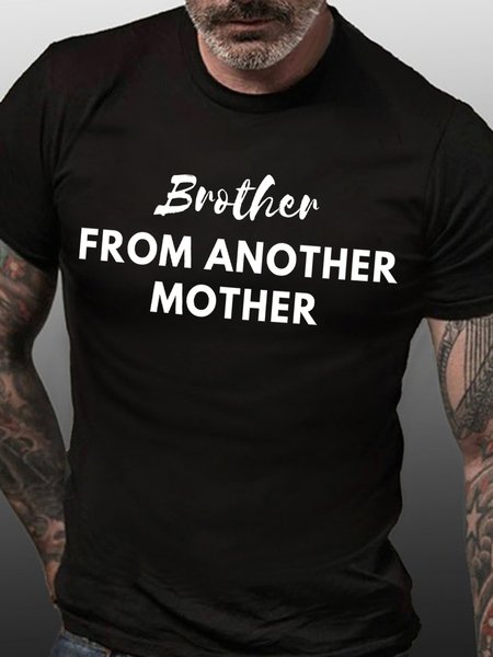 

Lilicloth X Kat8lyst Brother From Another Mother Mens T-Shirt, Black, T-shirts