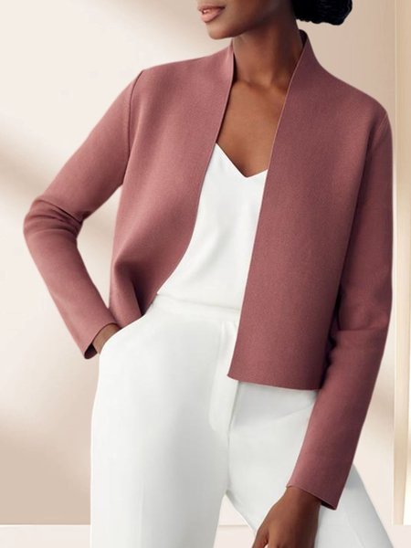 

Plain Elegant Sweater Coat, As picture, Cardigans