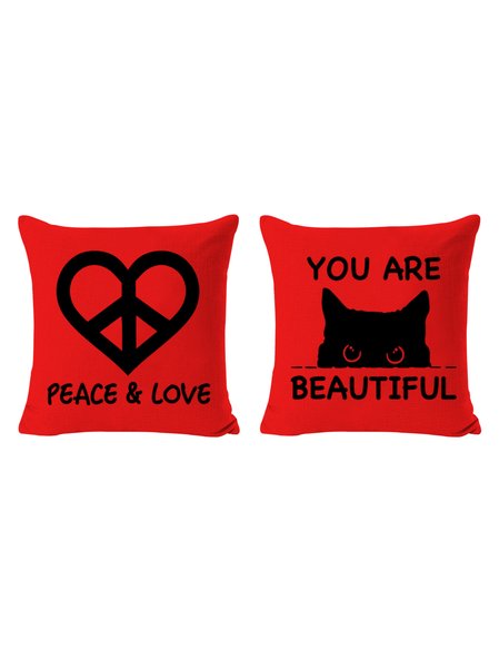 

20*20 Set of 2 Lilicloth X JI Hippie In A World Where You Can Be Anything Be Kind Backrest Cushion Pillow Covers, Decorations For Home, Color8, Pillow Covers