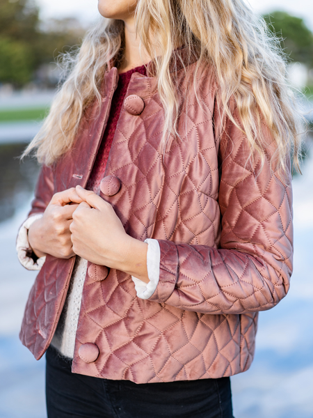 

Urban Loose Fleece Stand Collar Long sleeve Coat, Red, Others