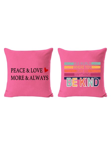 

20*20 Set of 2 In A World Where You Can Be Anything Be Kind Backrest Cushion Pillow Covers, Decorations For Home, Color6, Pillow Covers