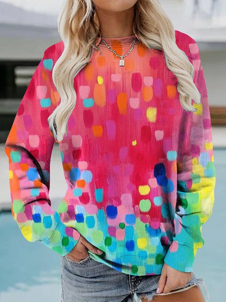 

Ombre Loose Sweatshirt, Multicolor, Sweatshirts & Hoodies
