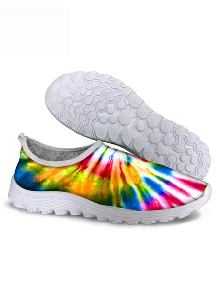 

Unisex Plus Size Breathable Mesh Fabric Slip On Sneakers, Color5, Women Shoes