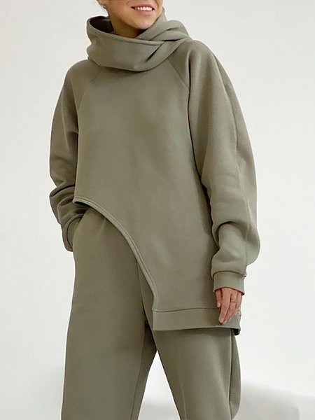 

Long sleeve Plain Loose Casual Sweatshirt, As picture, Hoodies and Sweatshirts
