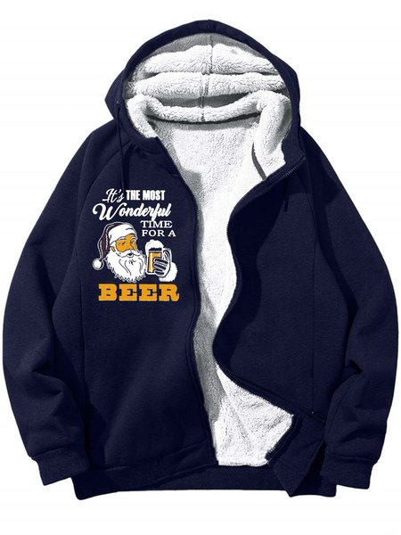 

Men’s It’s The Most Wonderful Time For A Beer Loose Casual Sweatshirt, Deep blue, Hoodies&Sweatshirts