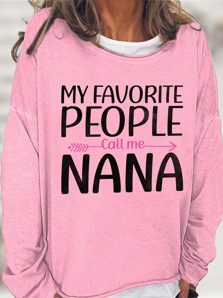 

Lilicloth X Abu My Favorite People Call Me Nana Womens Sweatshirt, Pink, Hoodies&Sweatshirts
