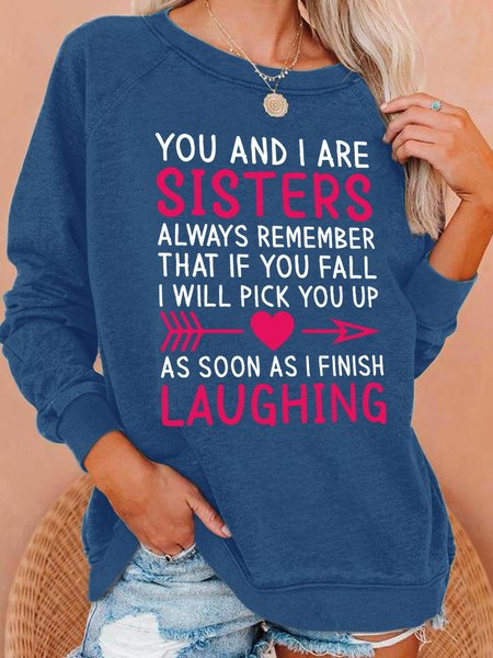 

Lilicloth X Abu You And I Are Sisters Womens Sweatshirt, Deep blue, Hoodies&Sweatshirts