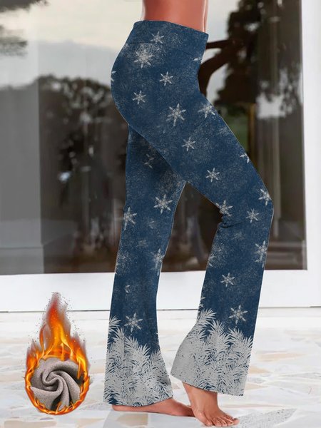 

Wool/Knitting Casual Regular Fit Sweatpants, Blue, Pants