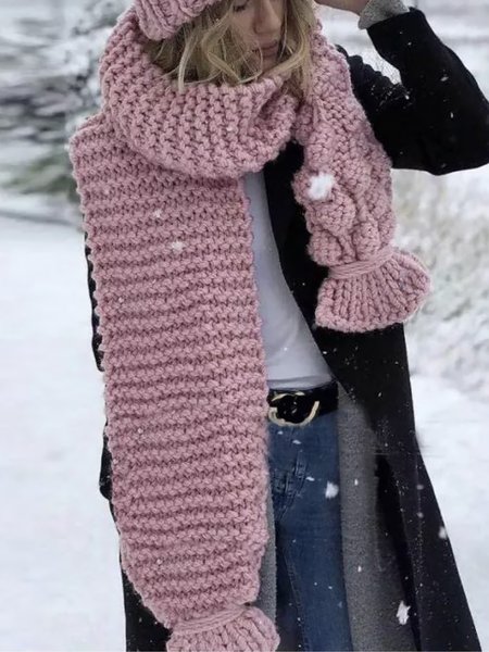 

Pink Heavyweight Scarf, Women Scarves & Shawls
