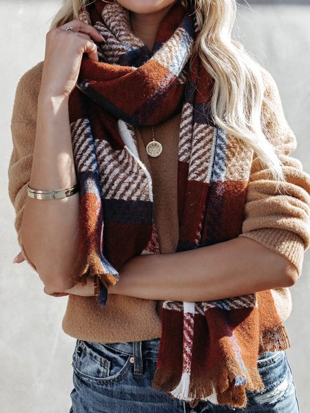 

Multicolor Winter Scarf, Women Scarves & Shawls