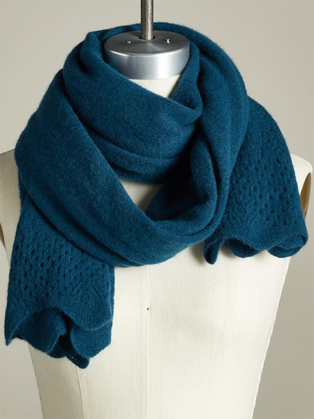 Plain Scarf, Blue, Women Scarves & Shawls
