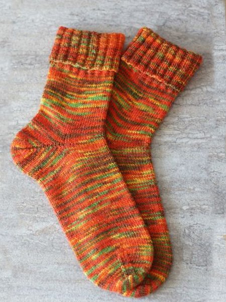 Orange thick socks, Socks