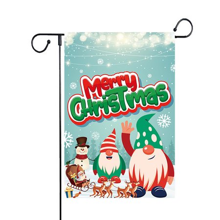 

Christmas Gnome Garden Flag, Winter Garden Flags 12x18 Double Sided Yard Flag Decorations Outdoor Christmas Gnomes Burlap Banners Flags Merry Christmas Santa Garden Flag Home Decor Gifts, Color5, Garden Flags