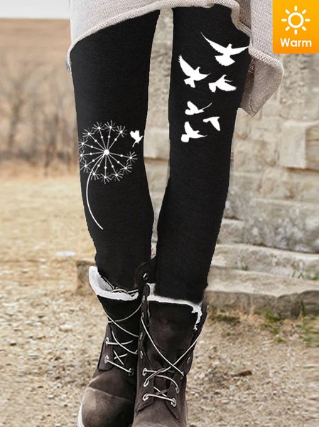 

Women's Dandelion Casual Leggings, Black, Leggings